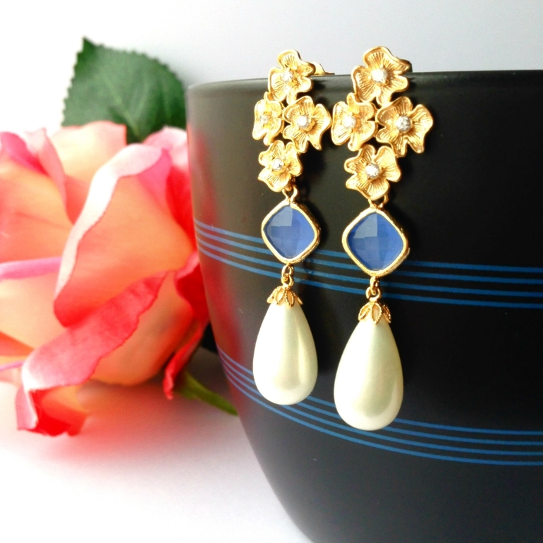 Мои новинки с жемчугом, топазами и аметистами