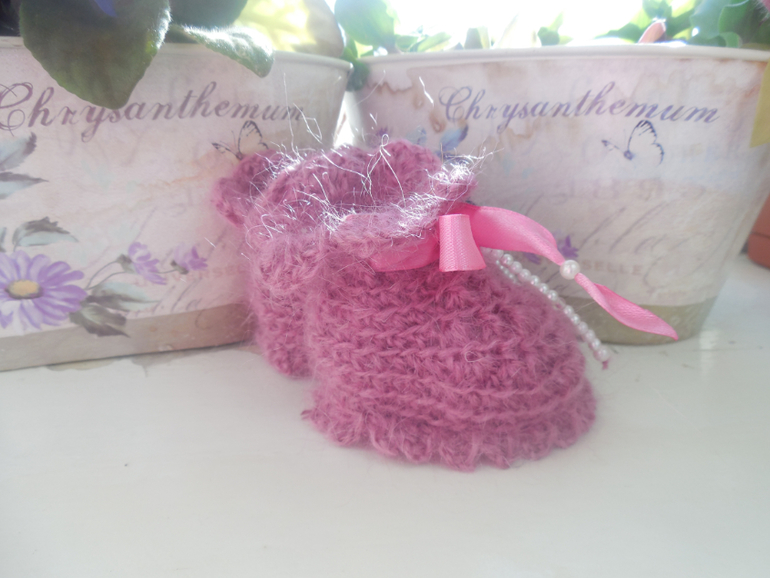 Пинетки для новорожденной принцессы