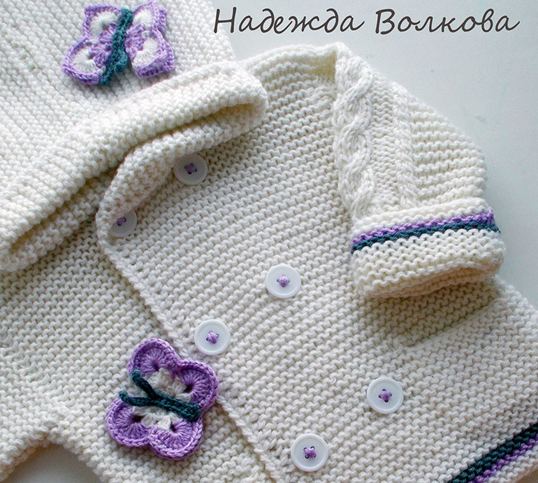 Жакет Дюффел, вариация для девочки