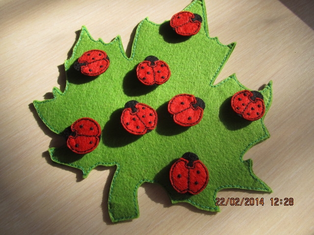 Божьи коровки из фетра