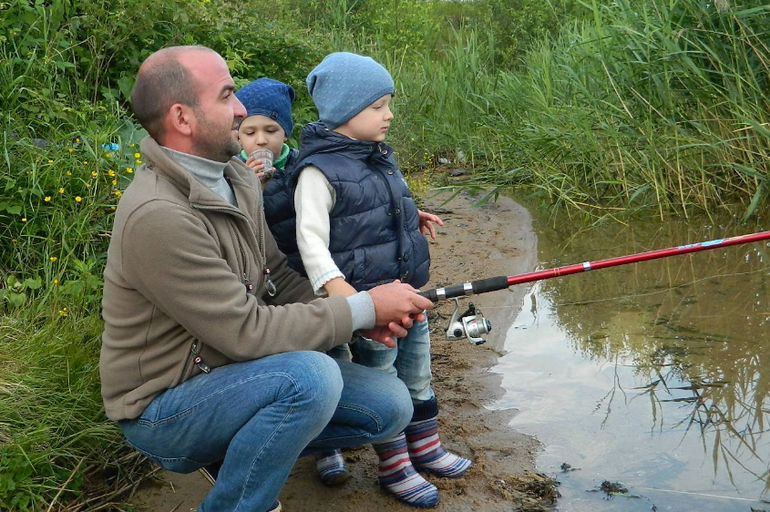 Первый "поход" всей семьей