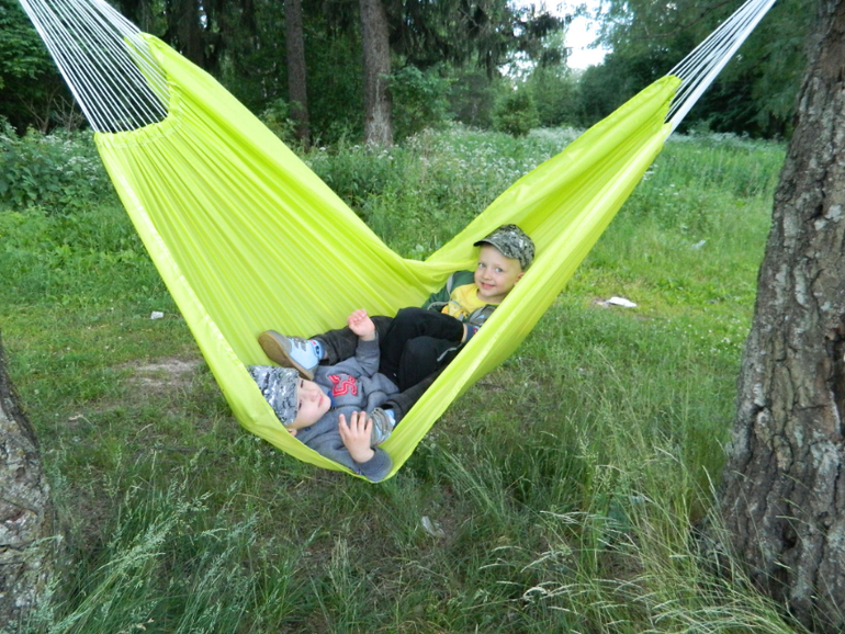 Первый "поход" всей семьей