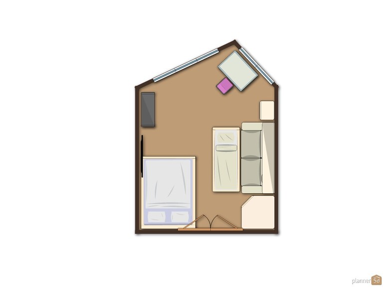 Расстановка мебели в комнате с