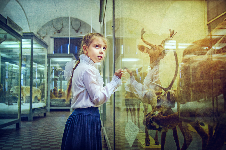 Настя в Зоомузее