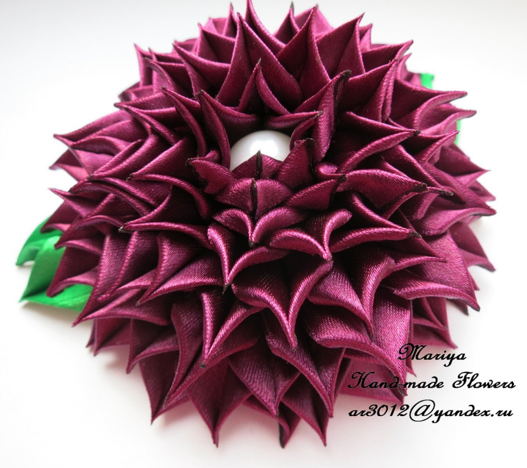 Цветы в технике канзаши