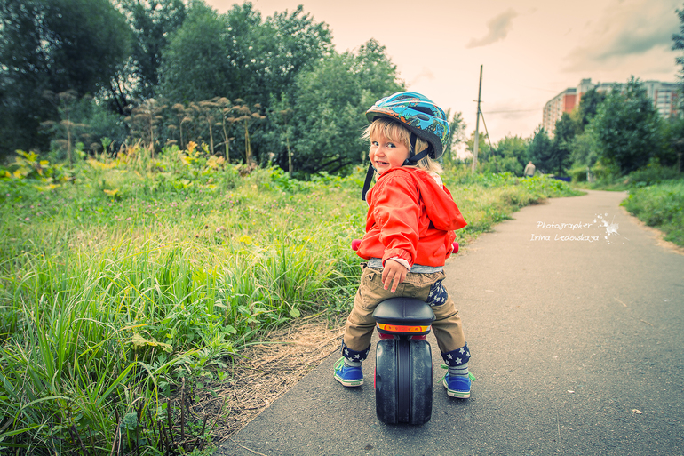 Конец лета, велосипед и голуби ...