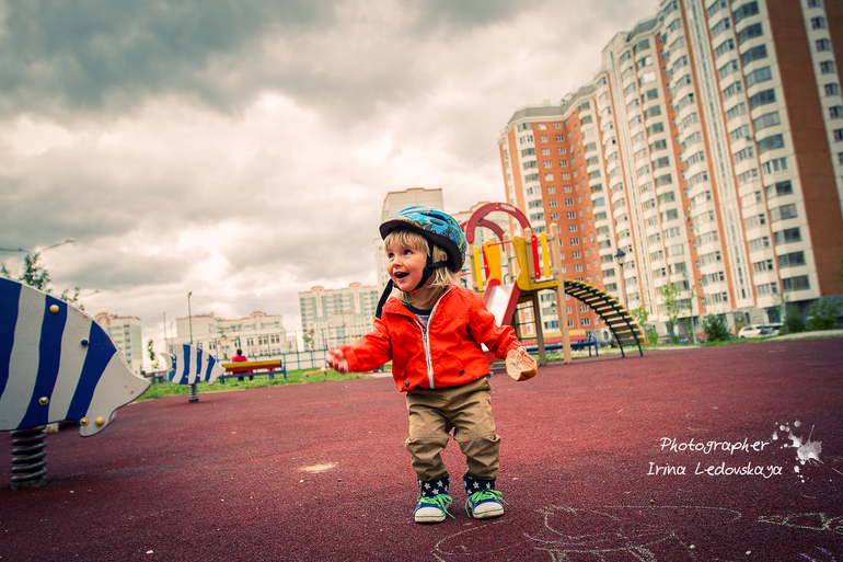 Конец лета, велосипед и голуби ...