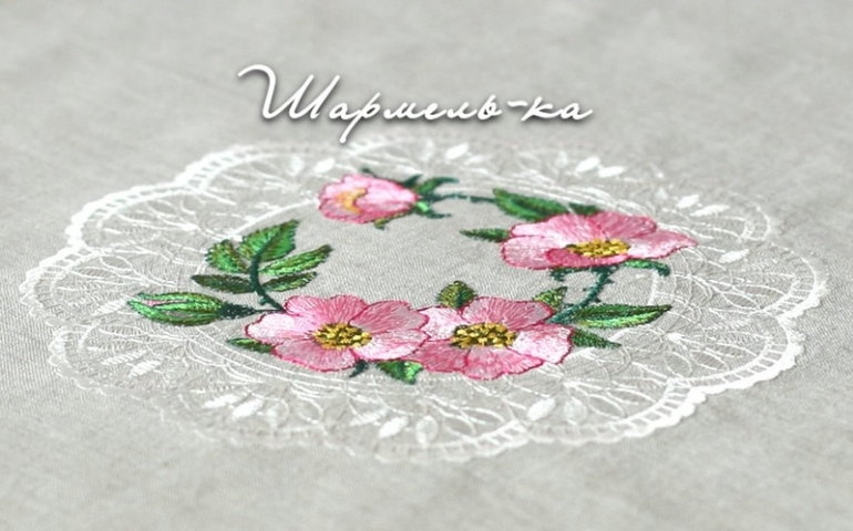 Моё последнее и шитье, и вышивка :). Комплект для кофе, чая льняной вышитый