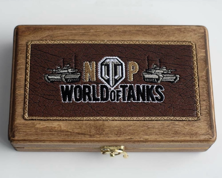 Купюрница-пенал с именной вышивкой