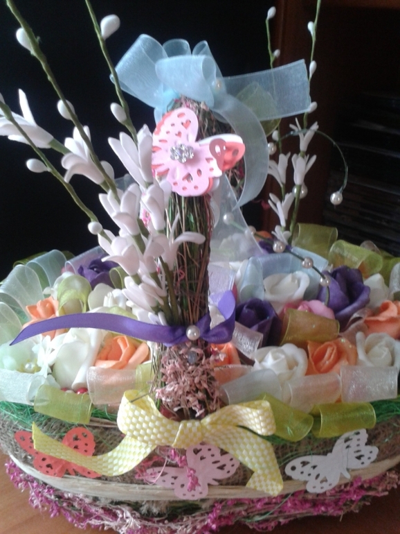 К пасхе и не только цветочные композиции...