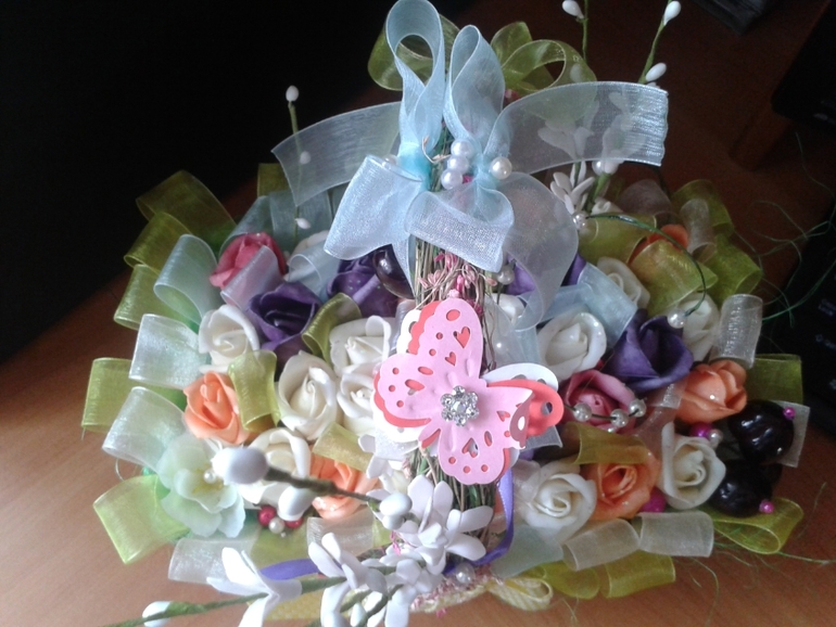 К пасхе и не только цветочные композиции...