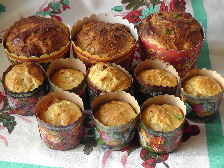 Вот и мои готовы куличики)) Почти)))