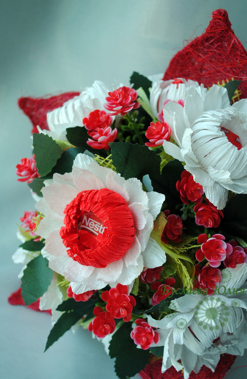 Ручной букет "Любимые герберы".