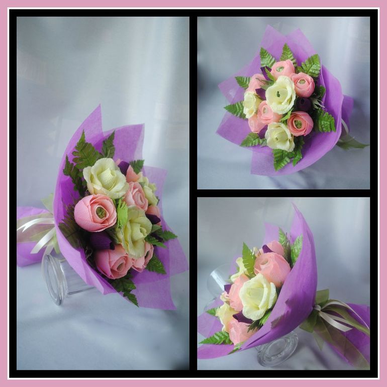 Ручной с английскими розами.