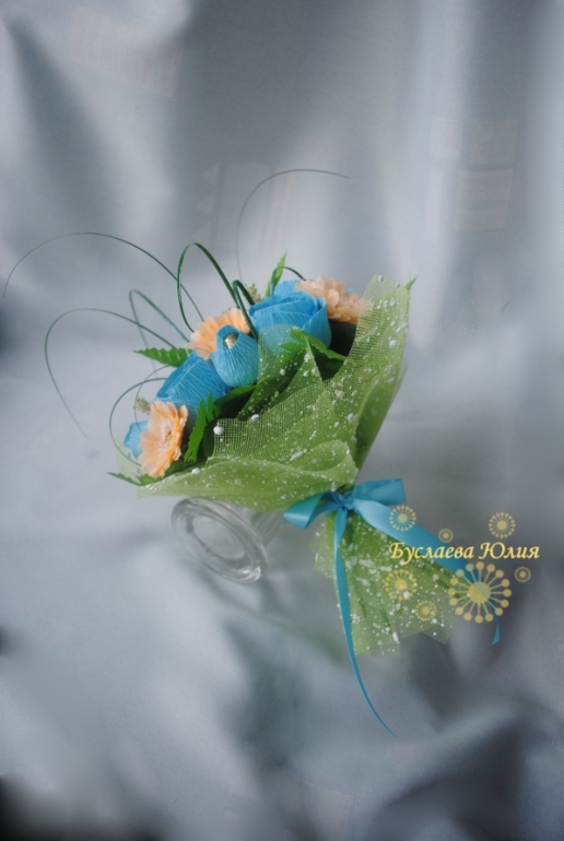 И снова ручной букет...