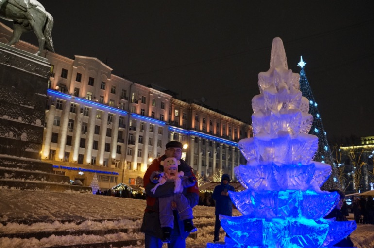 Новогодние гулянья Москва 2013 декабрь