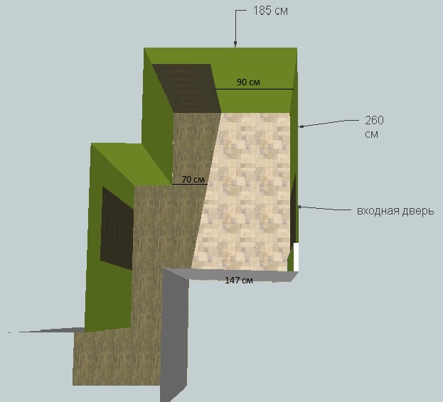 Пол в коридоре