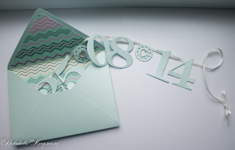 Приглашения с датой вашей свадьбы