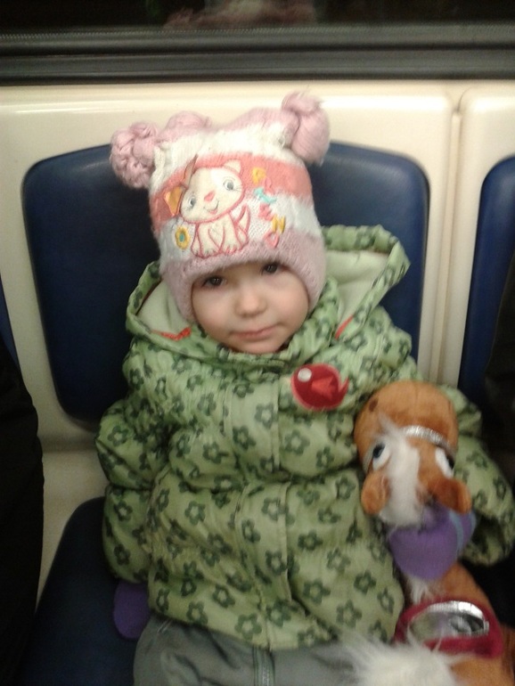 Наконец мы попали в метро!