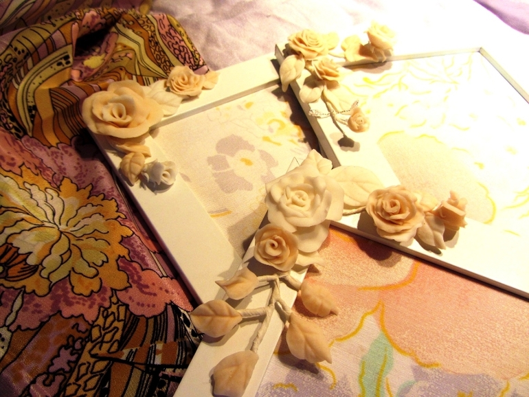 Первые поделки. Рамочки на 8 марта!