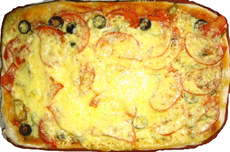 Вот такую пиццу мы сегодня ели)))