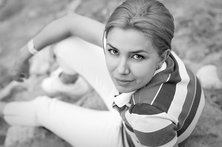 Парочку фото себя любимой:) тренировка чб:)