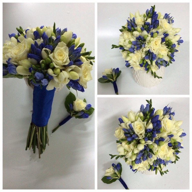 Букет невесты, оформление зала, доставка цветов