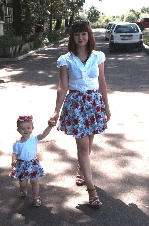 Юбочки-солнце для меня и дочи