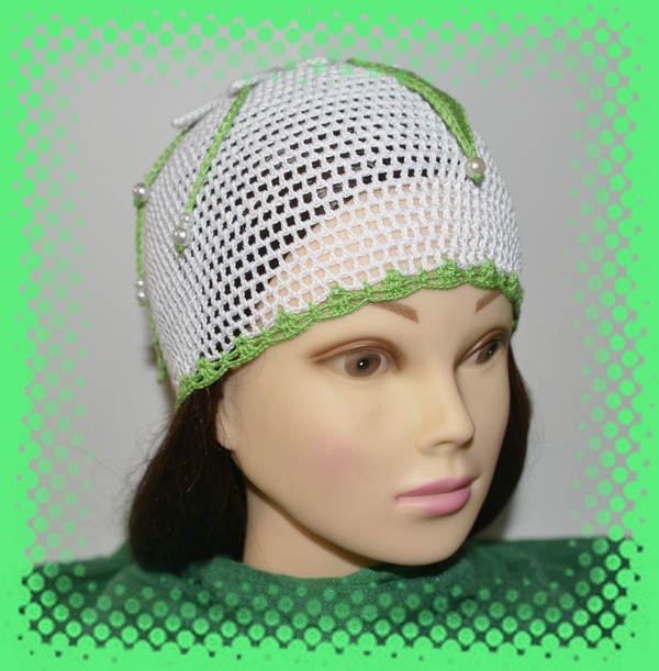 Летняя шапочка "Ромашка"