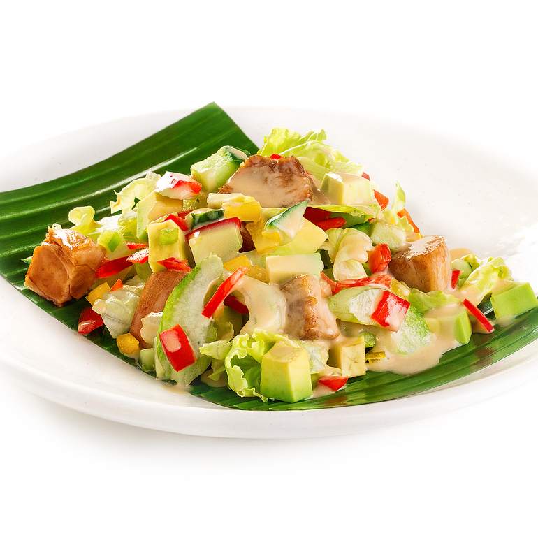 Понравился салат из курицы с авокадо из тануки.