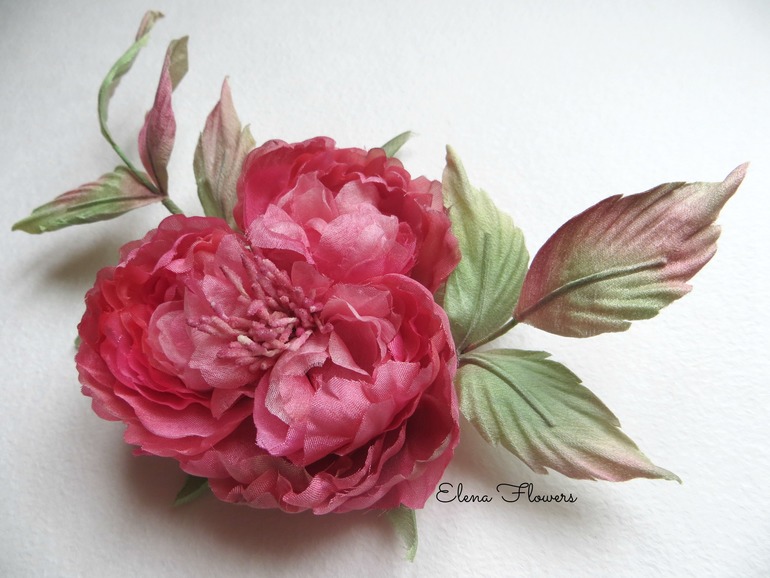 МК по скайпу.Цветоделие.Шелковые цветы.