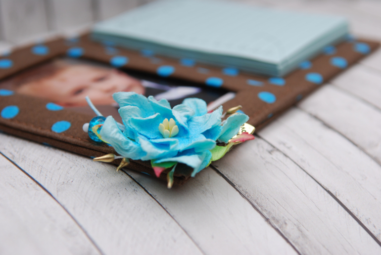 Мягкая фоторамочка с блоком для записи