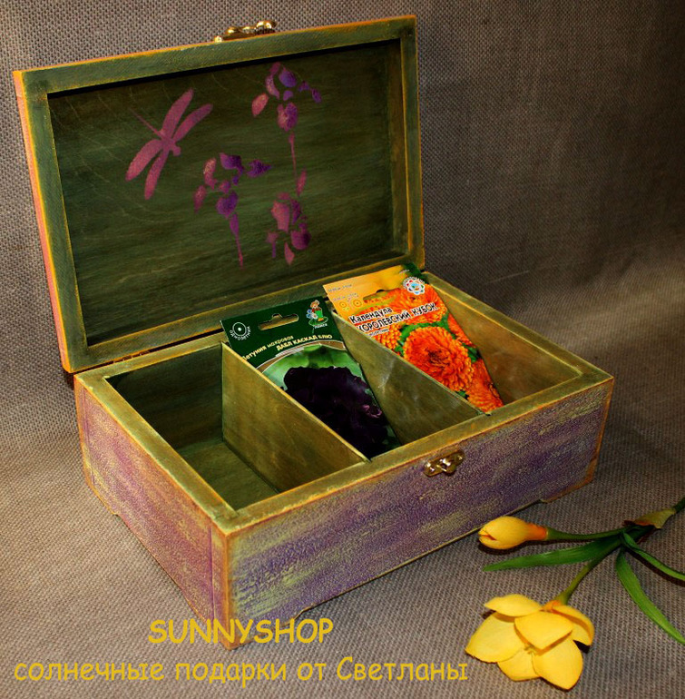 Большие шкатулки для хранения семян