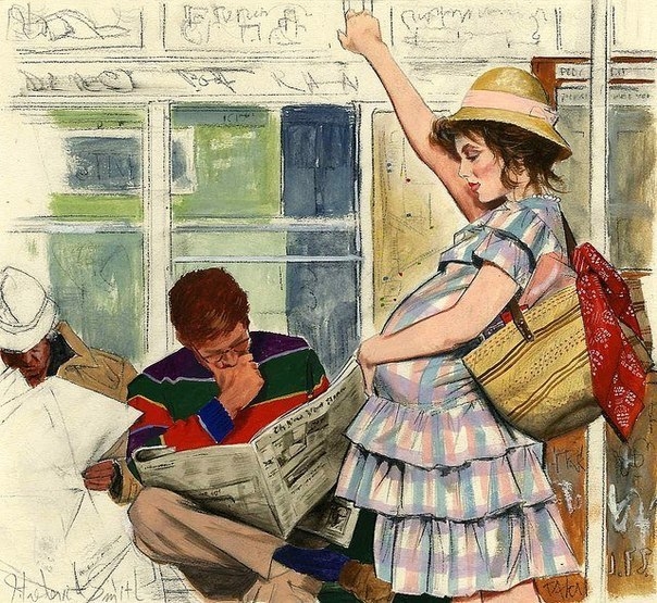 Не уступают место в общ. транспорте (