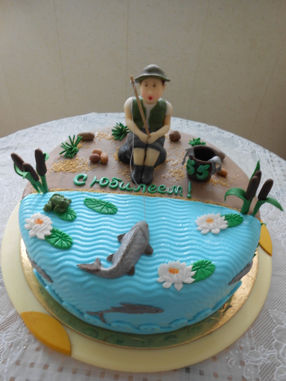 Тортик для рыбака