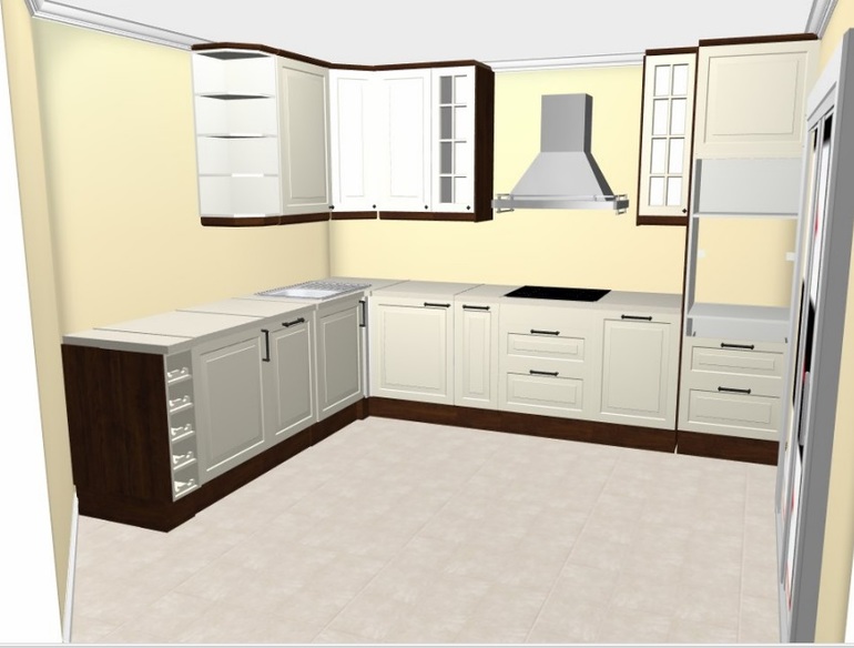 вымученный вариант кухни