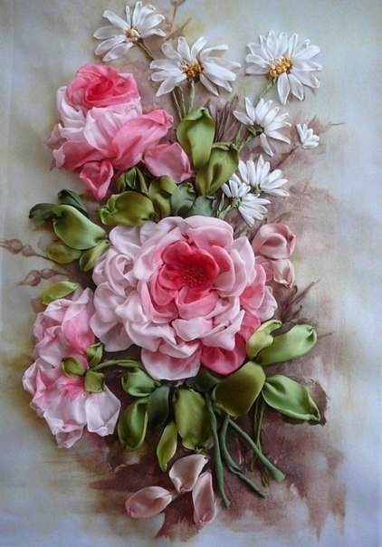 Вышивка лентами