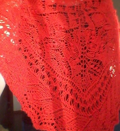 Шаль "Июньская ягода"