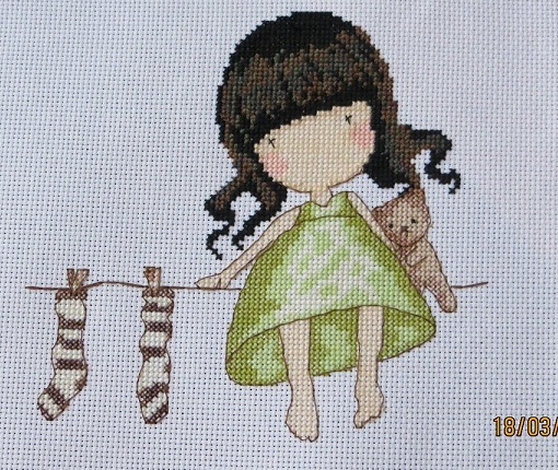 Малышка в зеленом.