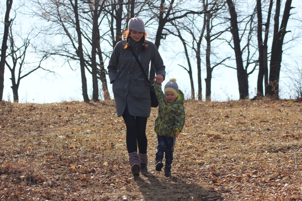 Когда у папы выходной, а на улице хорошая погода)