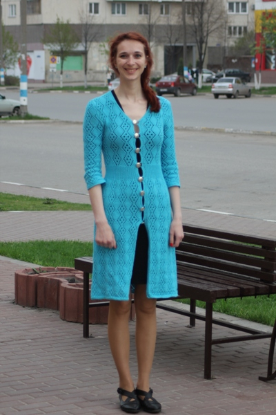 Ажурный кардиган