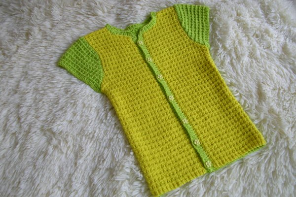 Зазываем лето цветом - жакет для племянницы