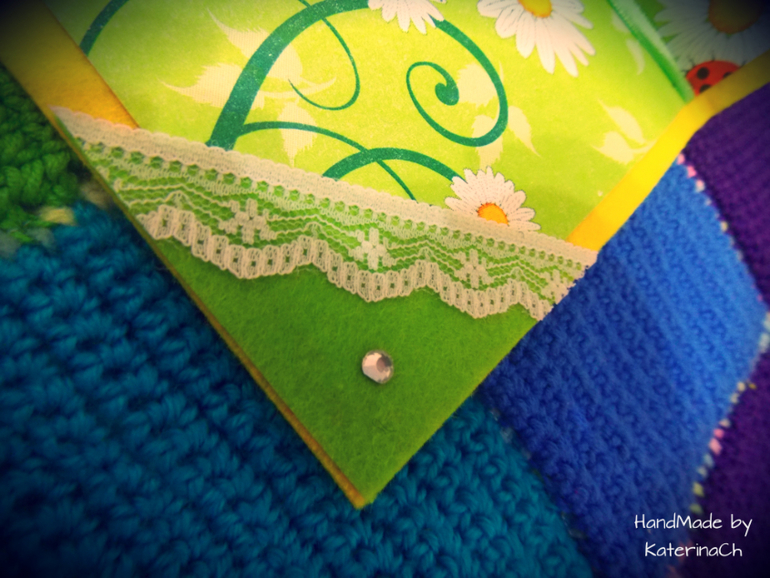 Обложка на Свидетельство о рождении из фетра №2