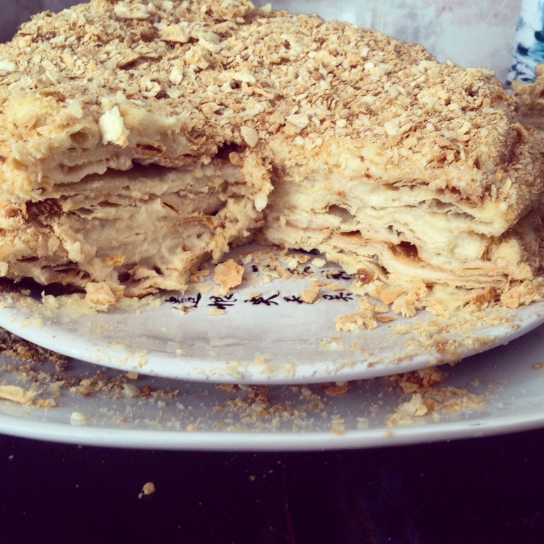 Как сделать наполеон с коржами Как сделать наполеон с коржами