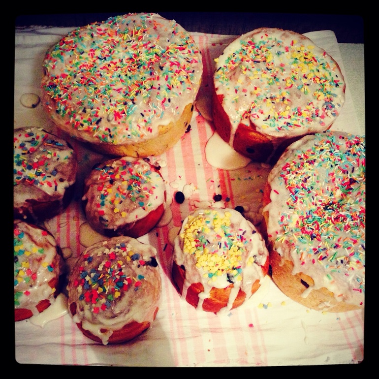 Напекли мы куличей:)