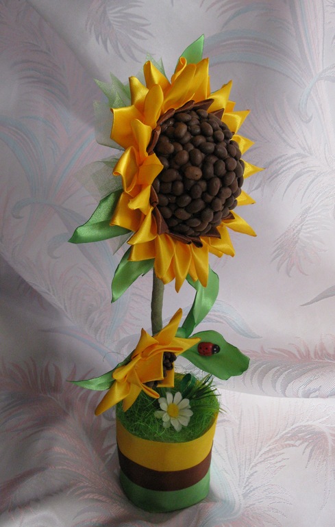 Первый топиарий.Подсолнушек)))