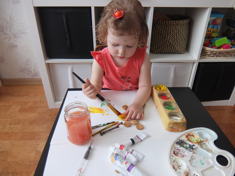 Рисование на камнях, веточках...