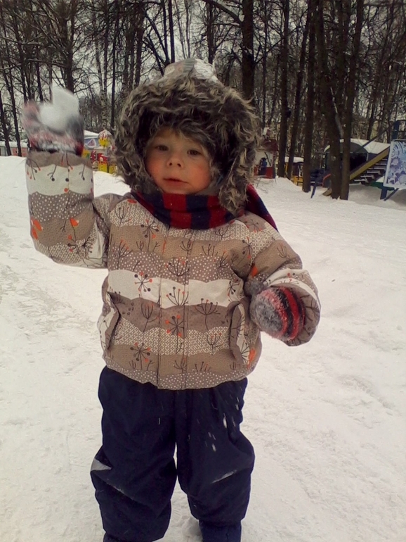 наши прогулочки в минус 13-15 градусов