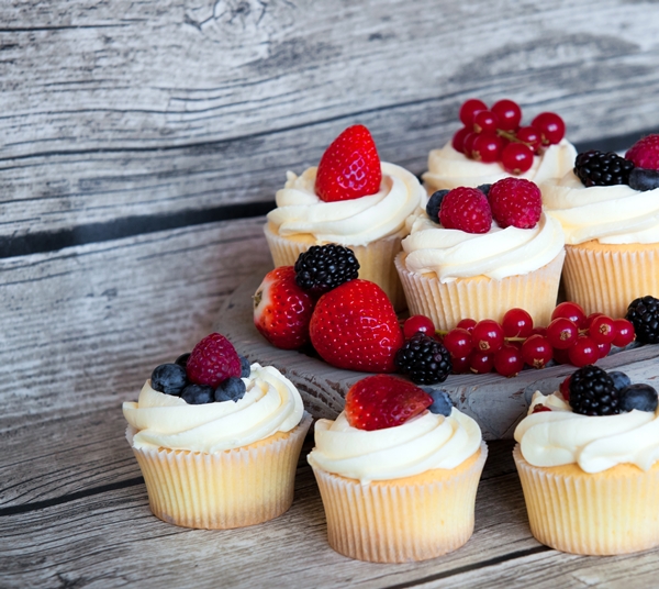 Ягодные капкейки...