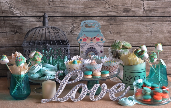 Набор сладостей в стиле Тиффани...